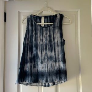 Cotton tank top vintage tie dye